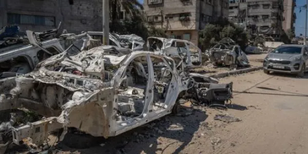 Buena parte de Gaza se encuentra en ruinas.