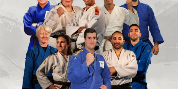 Equipo español de judokas con discapacidad visual