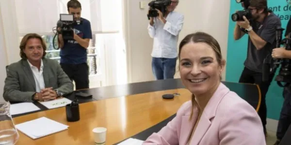 La presidenta del Govern balear, Marga Prohens, Jorge Campos, uno de los líderes de Vox en las islas. 