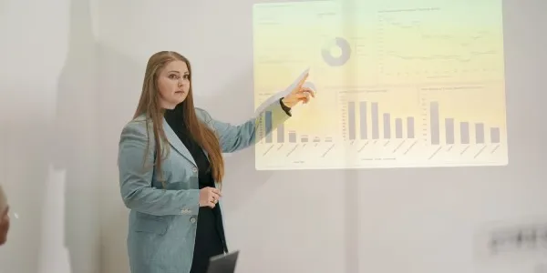 Trabajadora en una empresa 