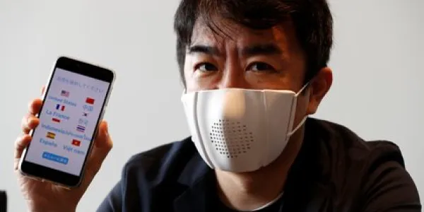 Una nueva mascarilla inteligente puede transcribir el habla en mensajes de texto.