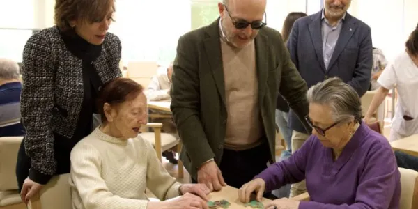 El delegado de Políticas Sociales en el Centro de Día 