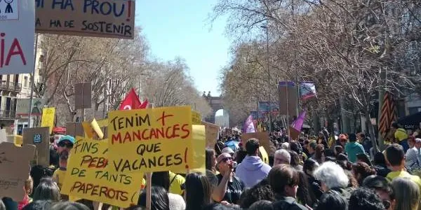 Movilización en Cataluña de Educación Infantil