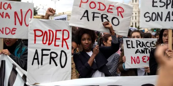 Imagen de archivo de la manifestación "Contra el racismo institucional". 