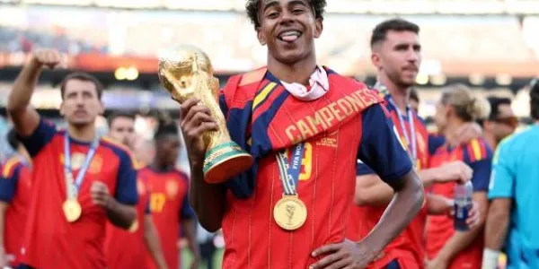 El jugador de la Selección Española, Lamine Yamal