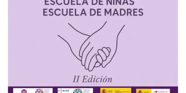 Cartel de la Escuela de Niñas/Escuela de Madres 