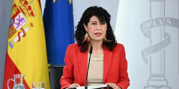 Ana Redondo, durante otra rueda de prensa posterior a un Consejo de Ministros