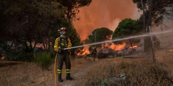 Operativo de extinción de incendios forestales. 