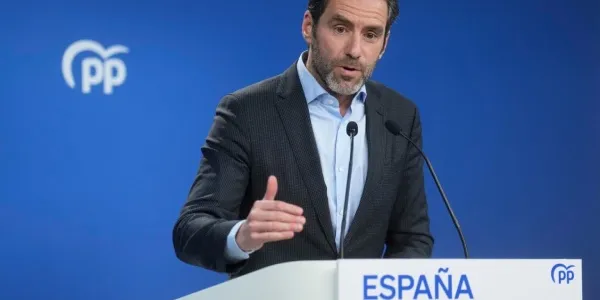Borja Sémper en rueda de prensa | Foto: Borja Sánchez (EFE)