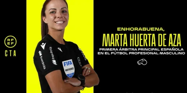 Primera árbitra del fútbol profesional masculino