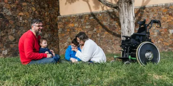 padres con un hijo con discapacidad