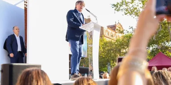 Carles Puigdemont en un acto político