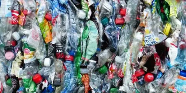 Muestra del reciclaje de plásticos