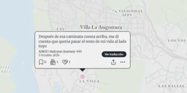 Mapa de recuerdos anónimos