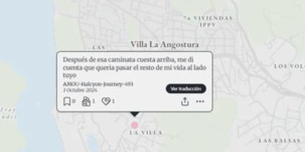 Mapa de recuerdos anónimos