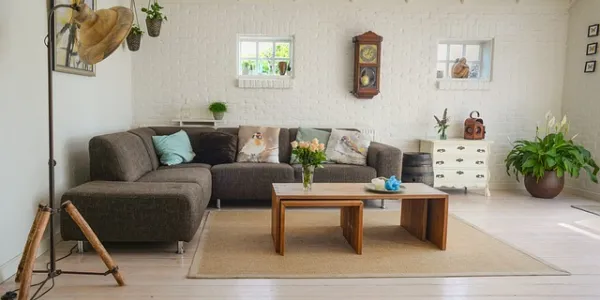 Salón de una casa reformada