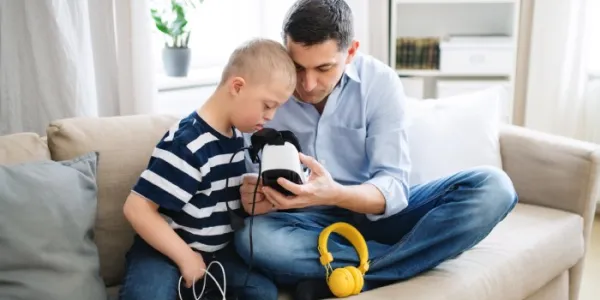 Padre con su hijo