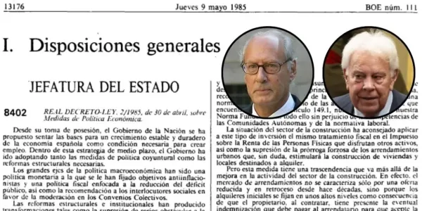 La ley de 1985 del ministro Boyer que reformó las rentas antiguas. ARCHIVO