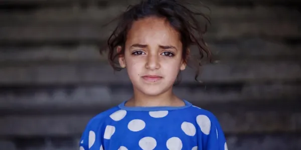 Foto de la exposición "Gaza, donde la vida resiste". 
