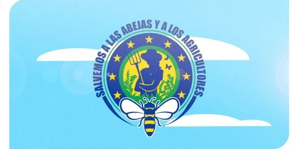 Logo de la iniciativa 'Salvemos a las abejas y agricultores'