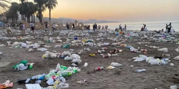 Residuos en las playas de San Juan