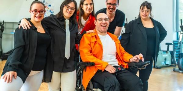 Un grupo de personas con síndrome de Down.