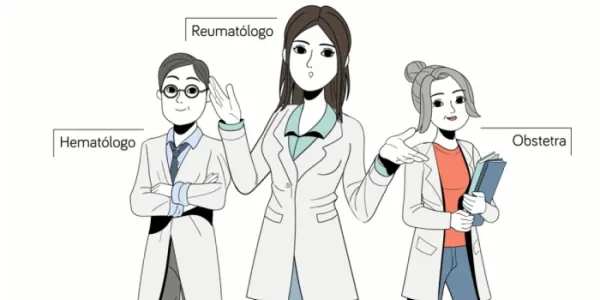 Dibujo con reumatólogos para visibilizar el SAF 