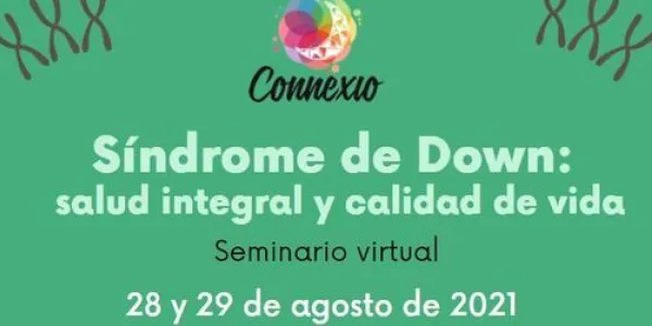 Cartel seminario sobre síndrome de Down online