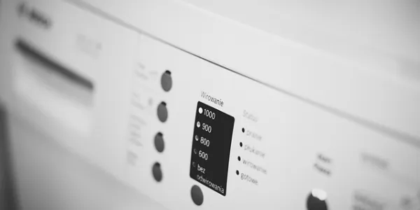 Panel de una lavadora
