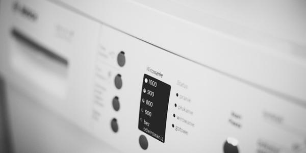 Panel de una lavadora