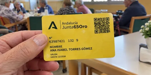 Tarjeta Andalucía Junta 65 Oro