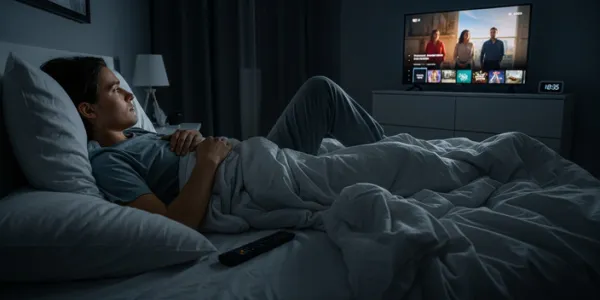 Consecuencias de la televisión en un dormitorio
