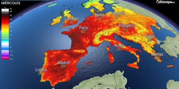 Europa sostiene altas temperaturas